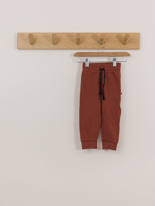Little & Lively Drawstring Joggers (rust)