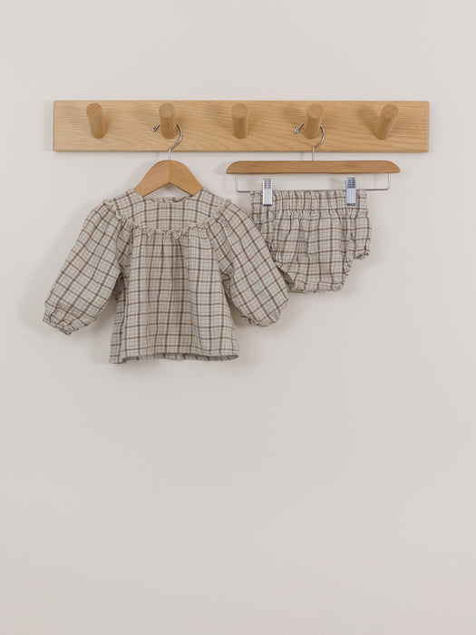Quincy Mae LS Plaid Dress