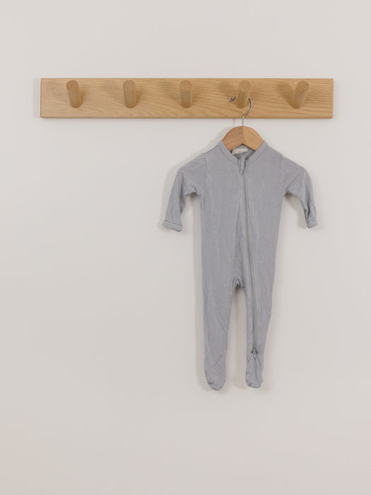 Kyte Baby Footed Sleeper - Light Grey