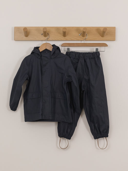 Wheat Navy Rainwear Set