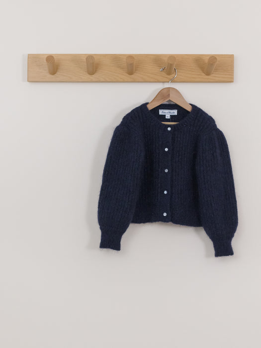 Tartine et Chocolat Navy Lurex Cardigan