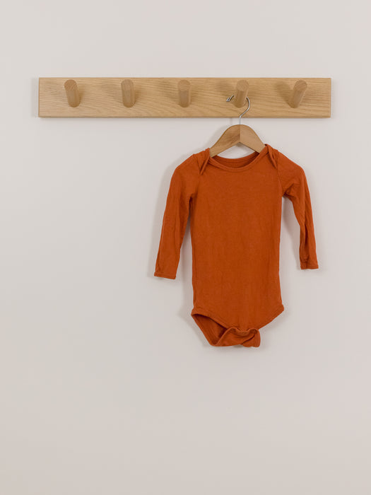 Kyte Baby Deep Orange Long Sleeve Onesie