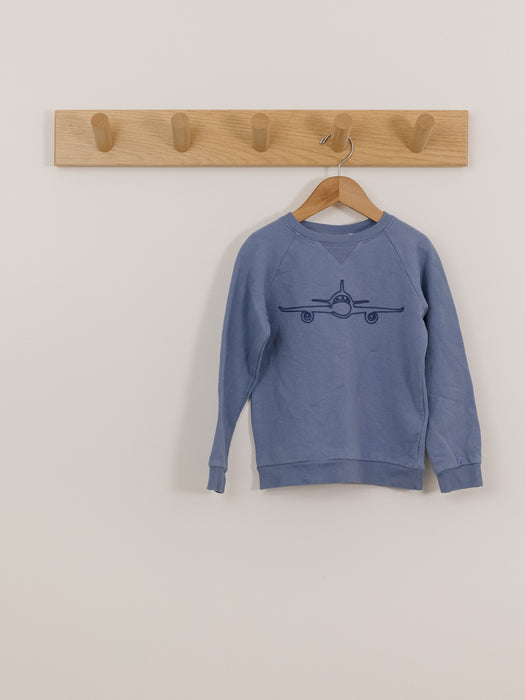 En Fant Embroidered Airplane Sweatshirt