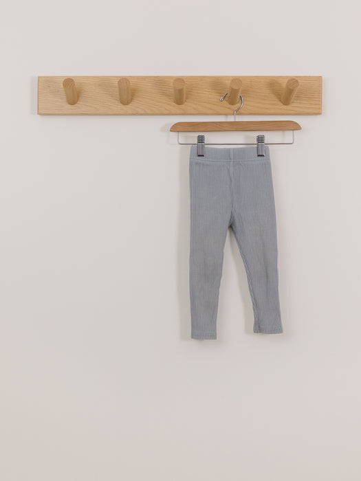 Kindly Baby Blue Ribbed Leggings
