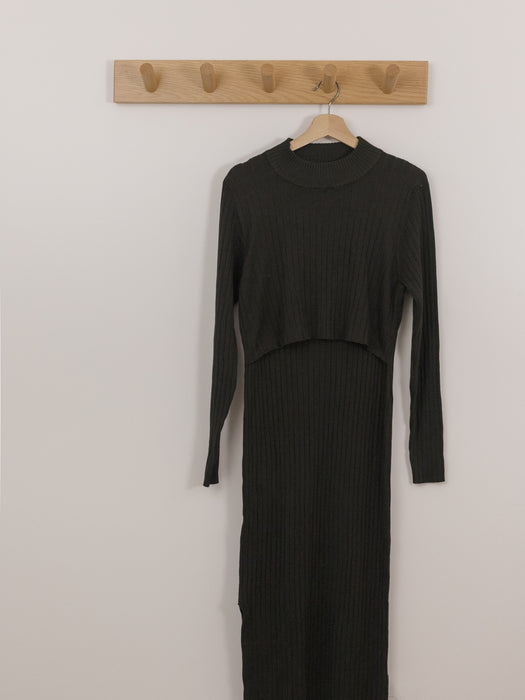 RIPE Ribbed Nursing Dress