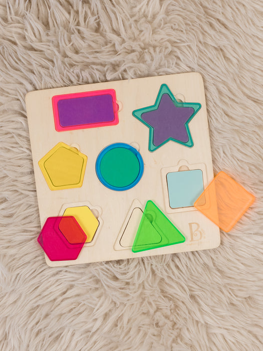B Toys || Rainbow Stack n Sort Shape Puzzle