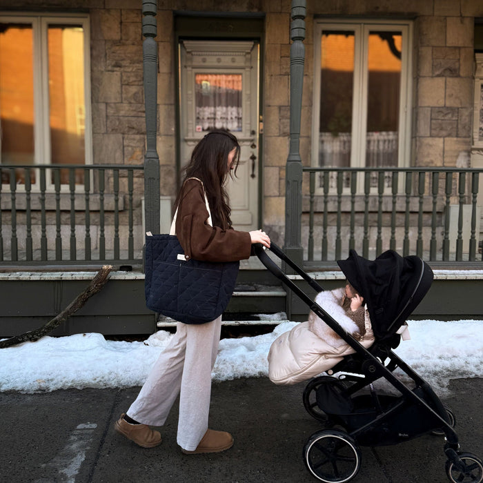 Diaper bag - Yellow stripes