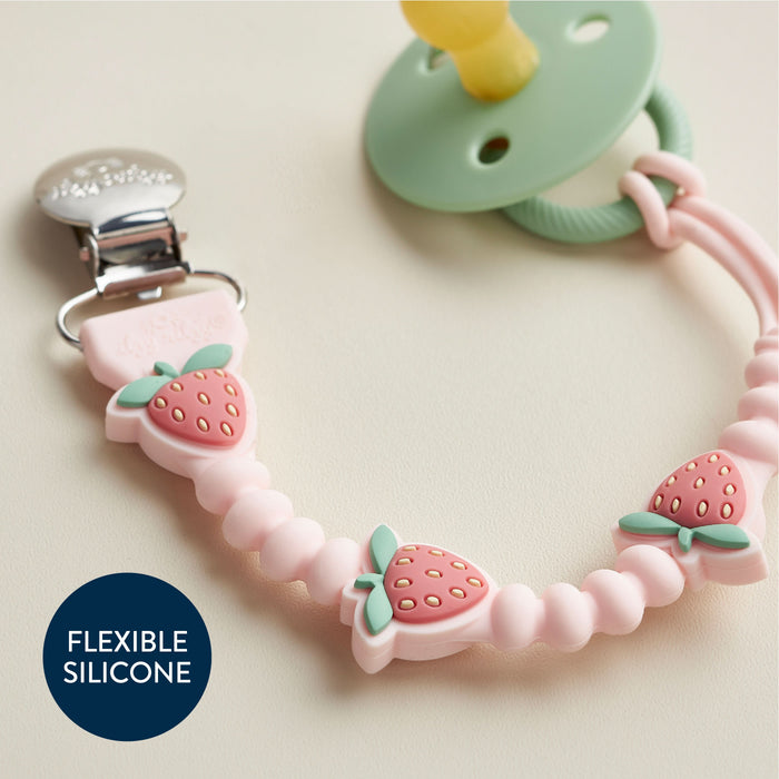 Itzy Paci Strap Plus™ - Strawberry