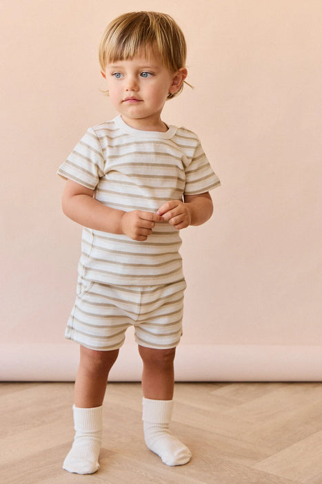 Pima Cotton Willem Tee - Sundrenched Stripe