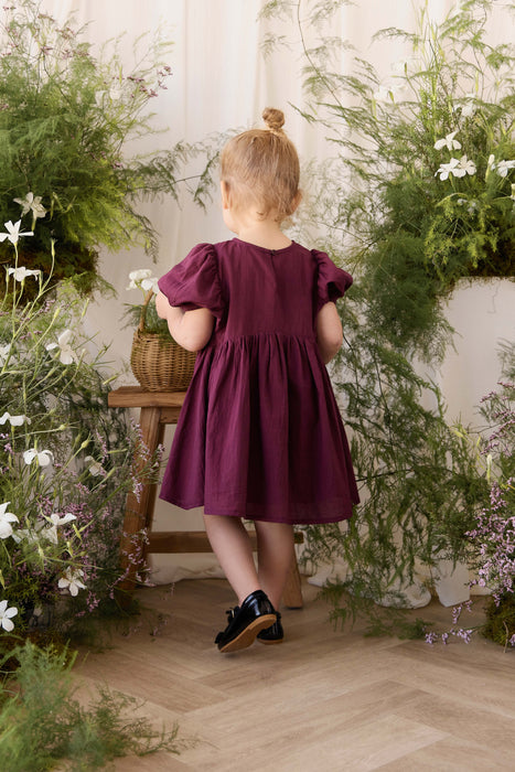 Organic Cotton Frannie Dress - Fig