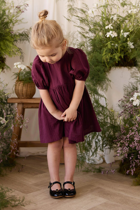 Organic Cotton Frannie Dress - Fig