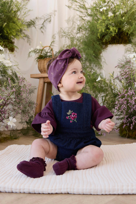 Calianna Playsuit - Deep Sea Denim Orchid Rose