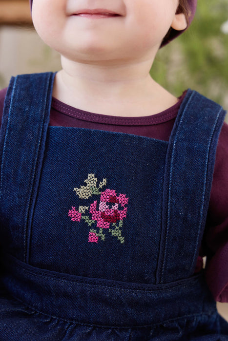 Calianna Playsuit - Deep Sea Denim Orchid Rose