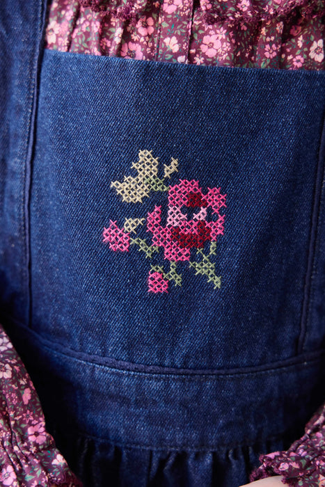 Dovie Overall - Deep Sea Denim Orchid Rose