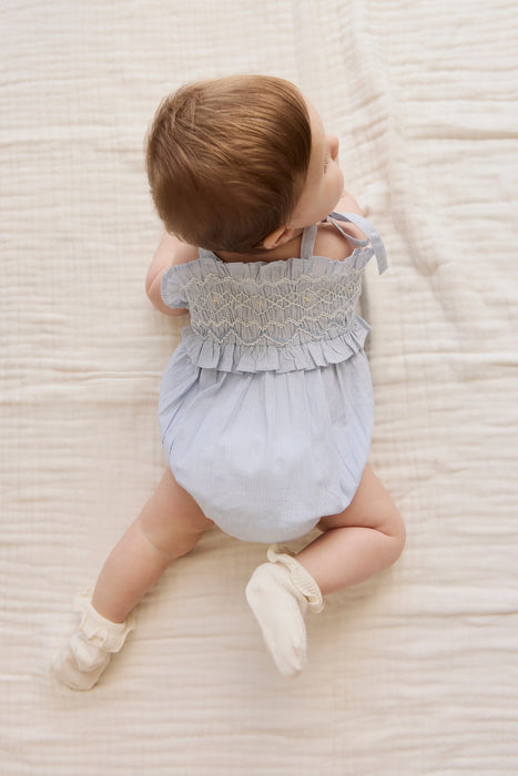 Organic Cotton Desiree Playsuit - Petite Check