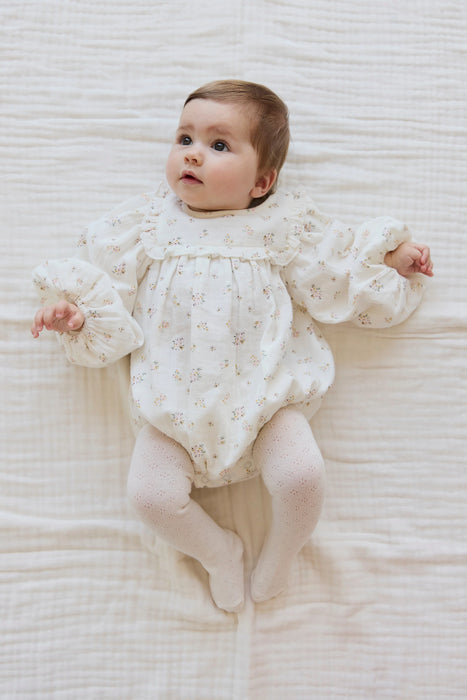 Organic Cotton Muslin Frances Playsuit-Ayla Whisper