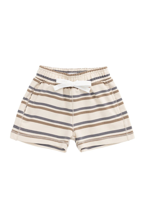 Organic Cotton Jalen Short - Raynor Stripe North Sea