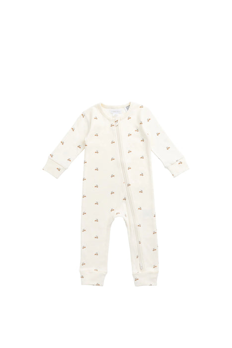 Reese Zip Onepiece - Forest Night Acorns