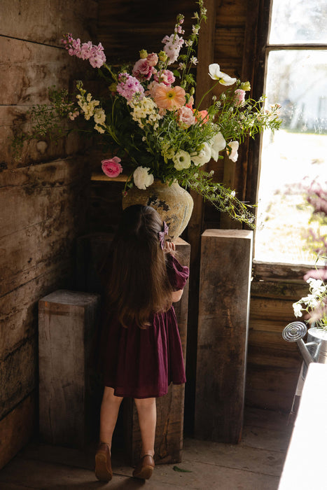 Organic Cotton Frannie Dress - Fig