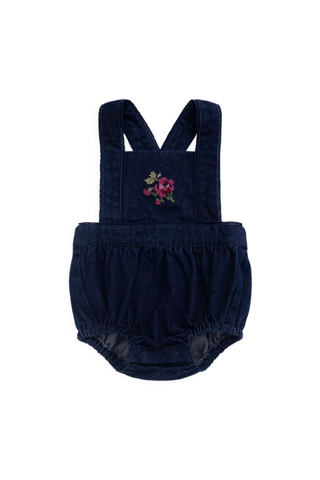 Calianna Playsuit - Deep Sea Denim Orchid Rose