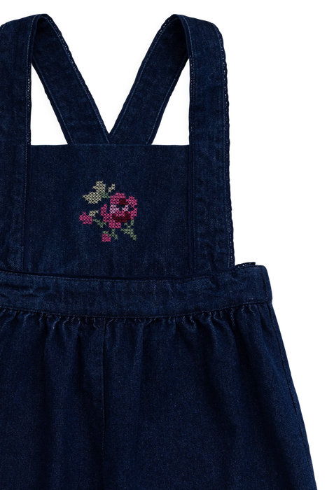 Dovie Overall - Deep Sea Denim Orchid Rose