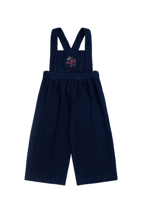 Dovie Overall - Deep Sea Denim Orchid Rose
