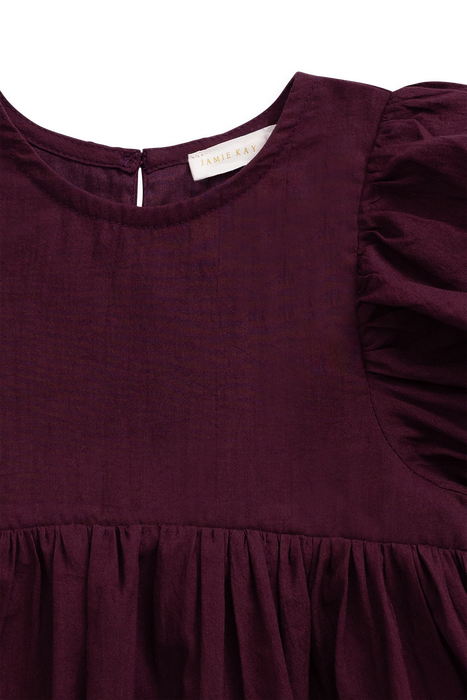 Organic Cotton Frannie Dress - Fig