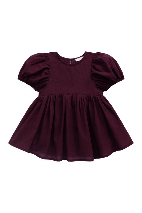 Organic Cotton Frannie Dress - Fig