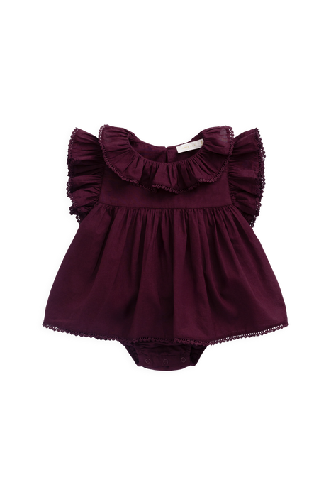 Organic Cotton Frannie Playsuit - Fig