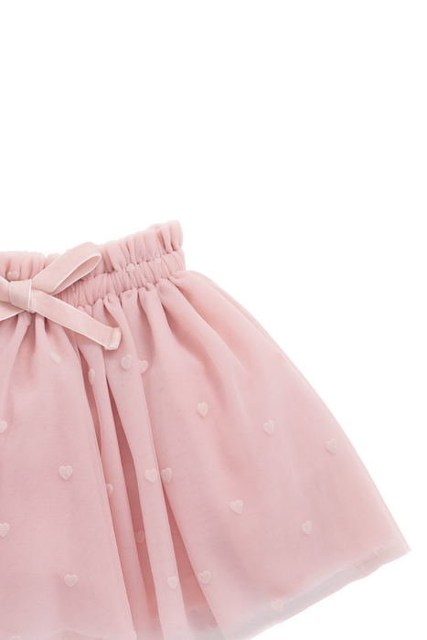 Lottie Skirt - Petite Heart Carnation