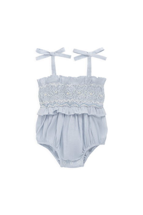 Organic Cotton Desiree Playsuit - Petite Check