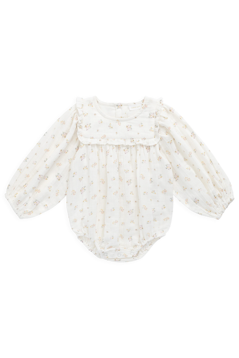 Organic Cotton Muslin Frances Playsuit-Ayla Whisper