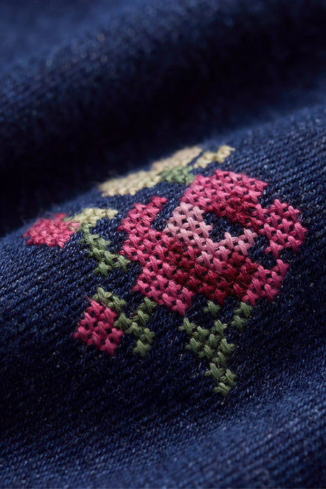 Dovie Overall - Deep Sea Denim Orchid Rose