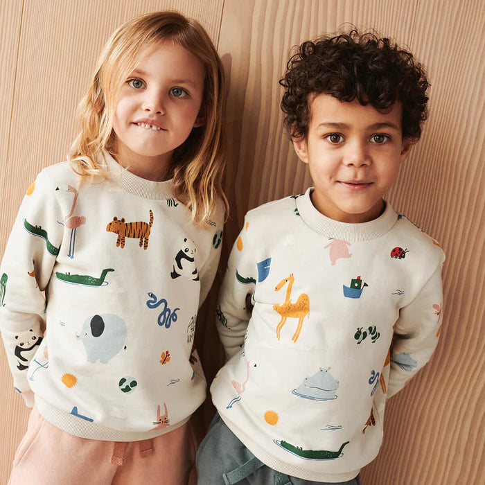 Thora Printed Sweatshirt - Around The World