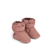 Lightweight windproof baby footies featuring practical velcro closure and non-slip soles in Tuscany rose
