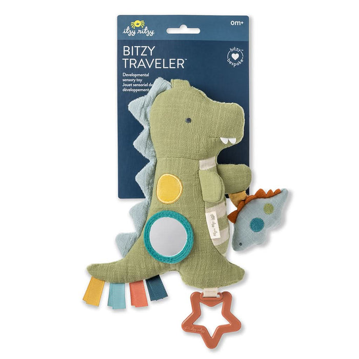 Bitzy Traveler™ Developmental Sensory Toy - Theo the Nautical Bear