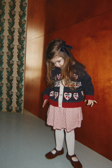 BELOU CARDIGAN - cherry