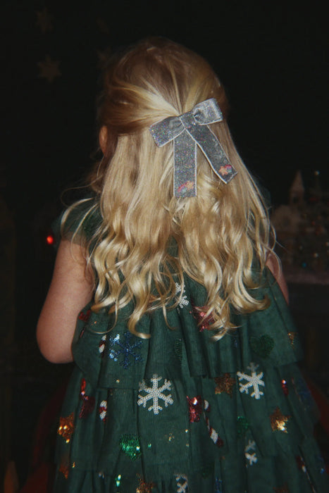 YVONNE CHRISTMAS DRESS - hunter green