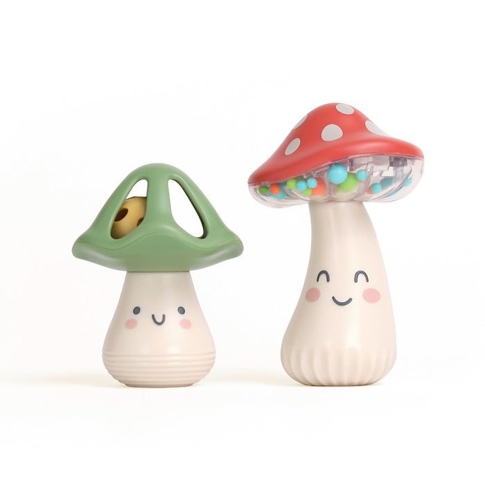 Itzy Mini Maracas™ Musical Rattle Set - Mushroom
