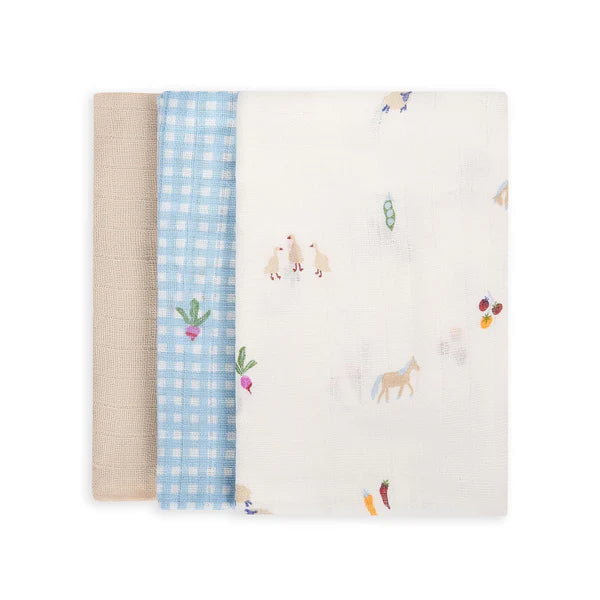 Muslin Squares - Little Farm