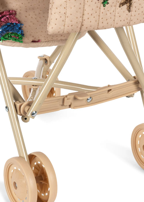 TULLE DOLL STROLLER - rainbow star