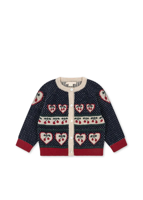 BELOU CARDIGAN - cherry