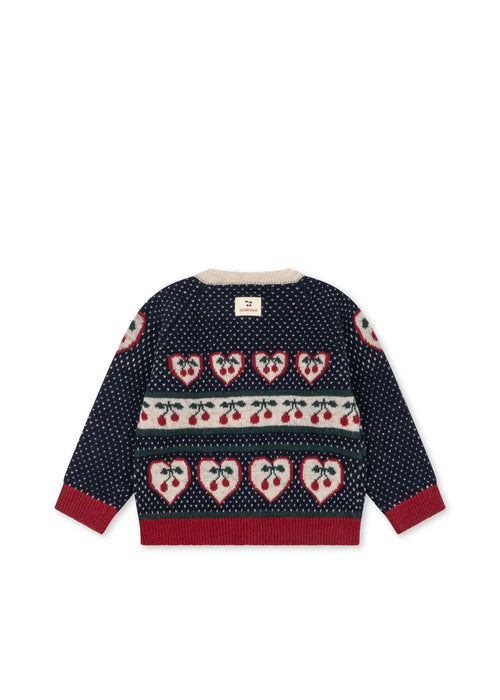 BELOU CARDIGAN - cherry