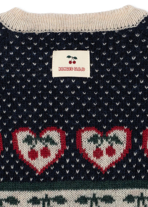 BELOU CARDIGAN - cherry