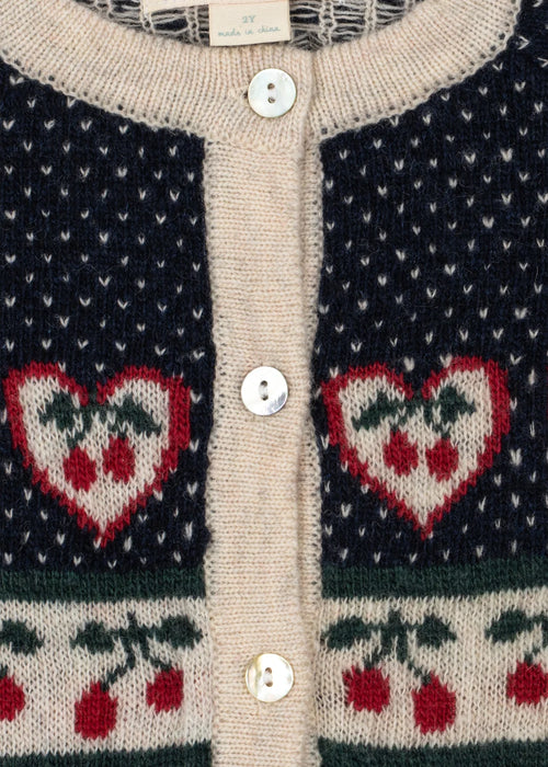 BELOU CARDIGAN - cherry