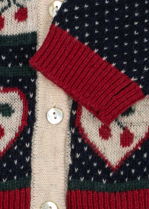 BELOU CARDIGAN - cherry