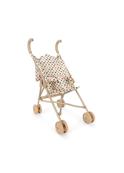 DOLL STROLLER - coeur coloré