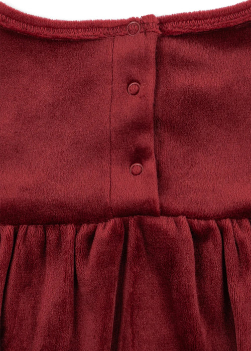 JINGLE ROMPER DRESS - red dahlia