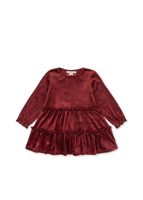 JINGLE DRESS - red dahlia