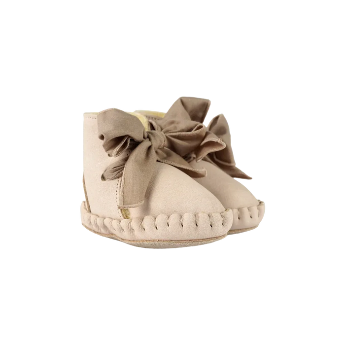 Pina Organza Booties | Powder Nubuck